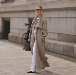 London Fog Light Suede Trench Coat